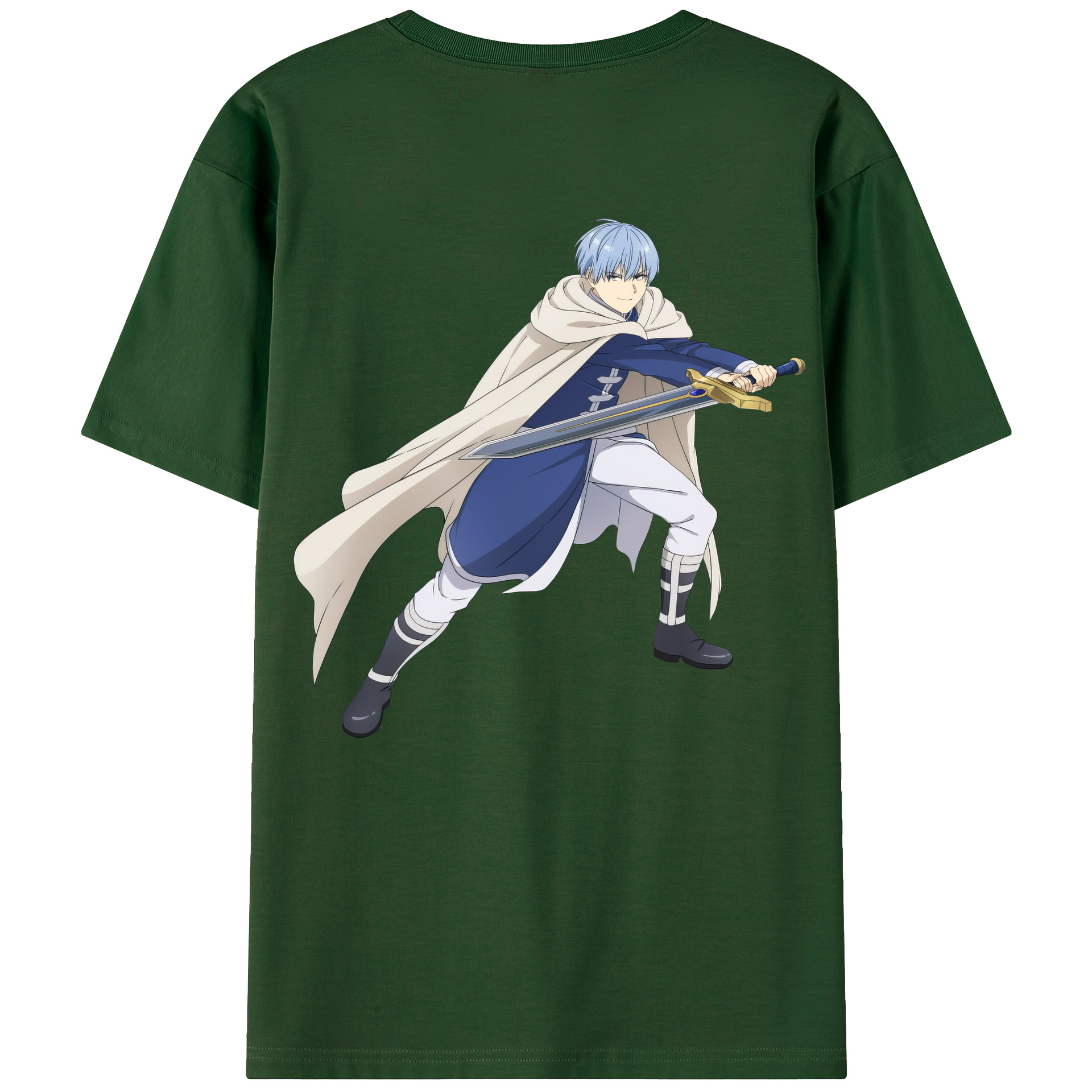 （画像用） 葬送のフリーレン Frieren 綿100％半袖Tシャツ（背面プリント）